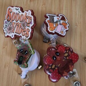 Handmade holiday acylic badgreels